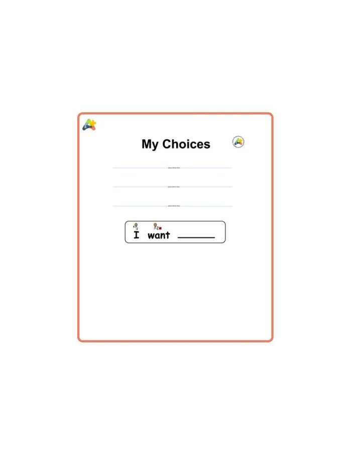 Resource for Choice Board - My Choices