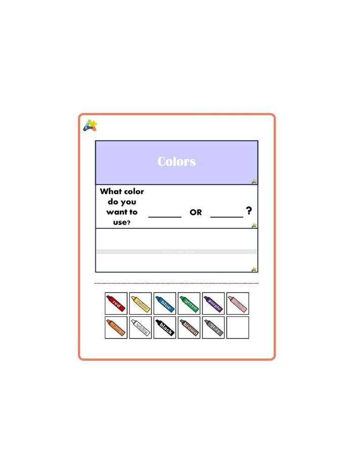 Resource for Choice Making Strip